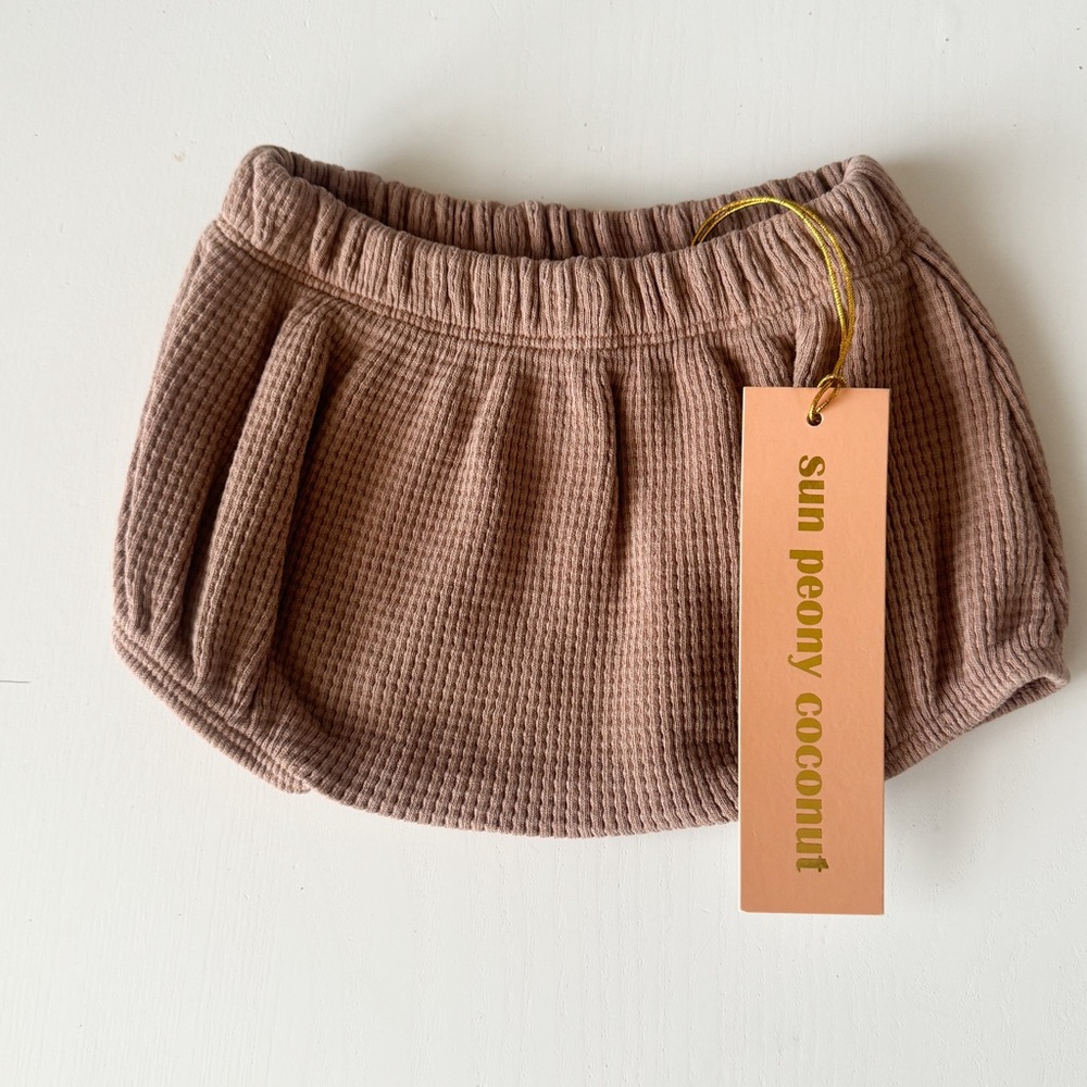 NWT Sun Peony Coconuts Waffle Baby Bloomer